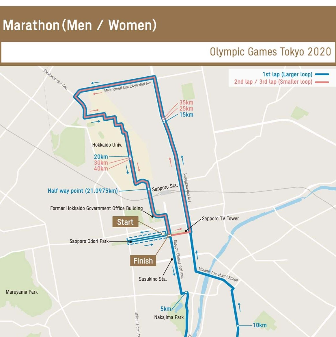 Folleto colateral Andrew Halliday Desvelado el recorrido del maratón de Tokio 2020