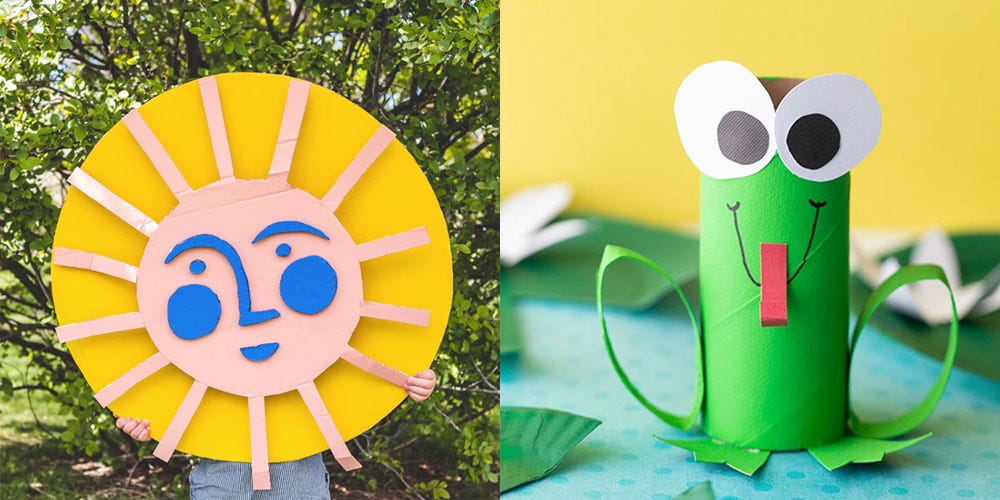 30 Easy Recycled Crafts for Kids