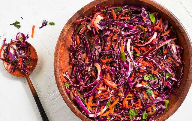 red cabbage slaw