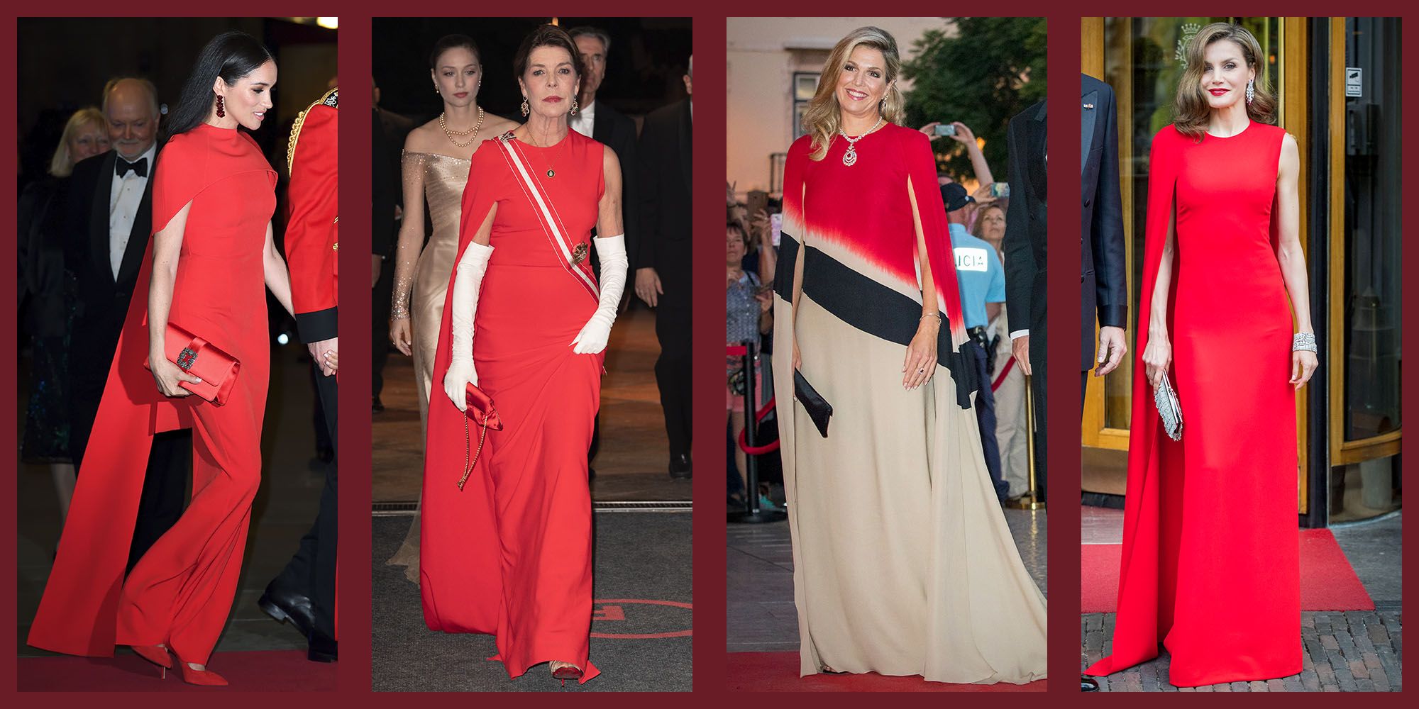 party wear cape gowns