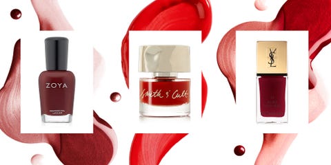 17 Best Red Nail Polish Shades Flattering Red Nail Colors For Date