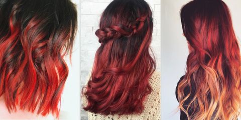 Red Ombre Hairstyles Red Ombre Hair Color Ideas