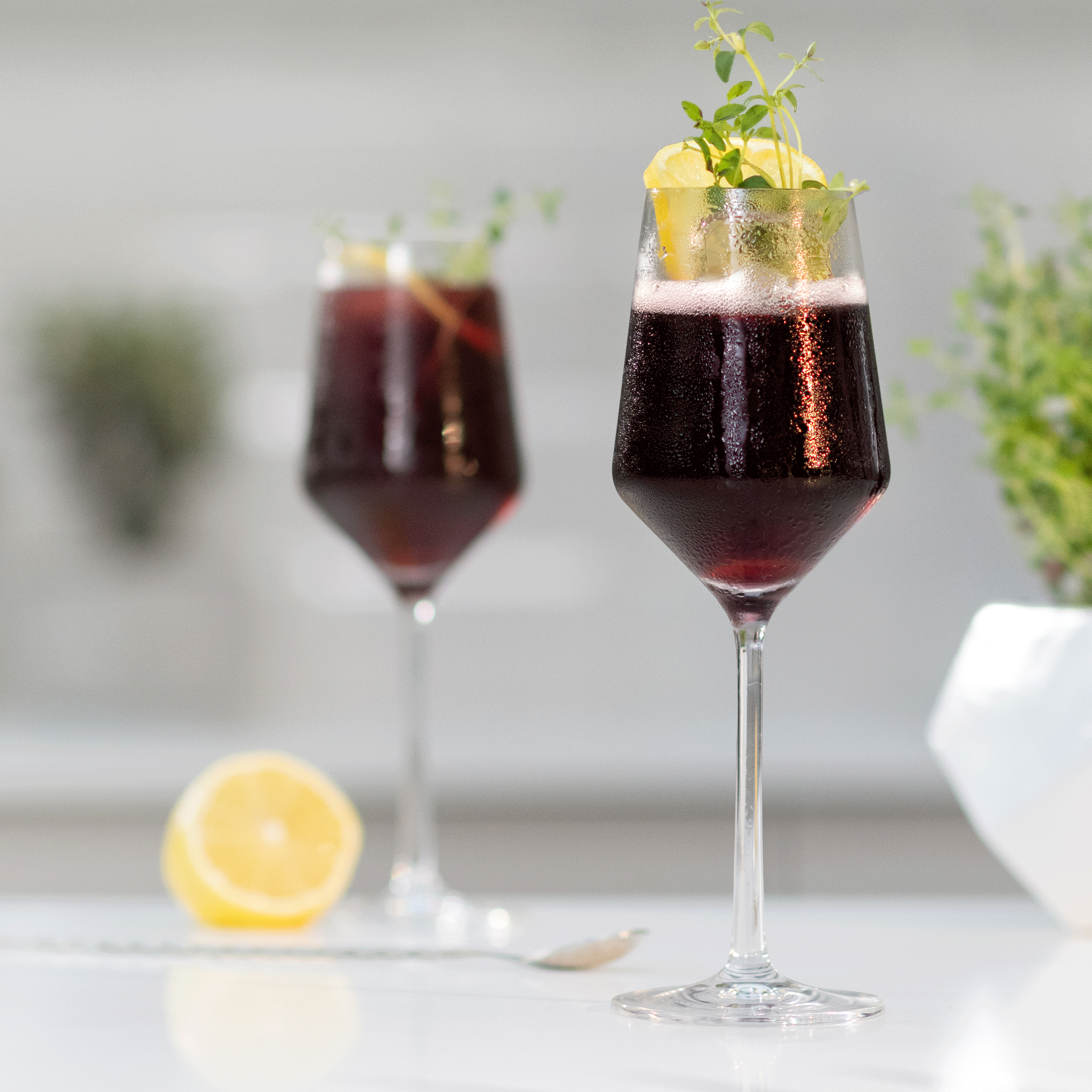 Red Wine Low Calorie Cocktail