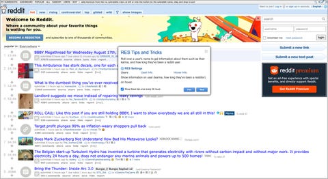 personalisierte Reddit-Forenerweiterung auf Chrome