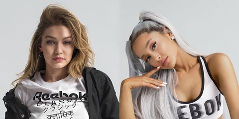Ariana Grande Wonder Woman Porn - Ariana Grande and Gigi Hadid's Reebok Campaign Is Pure Fire