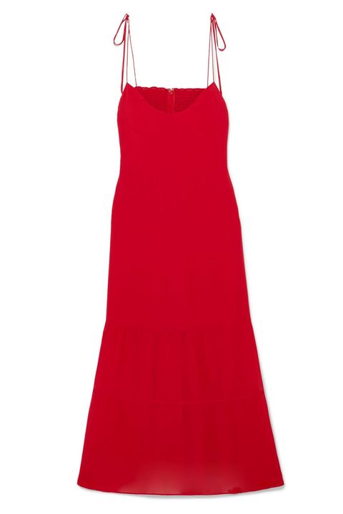 reformation red dress 