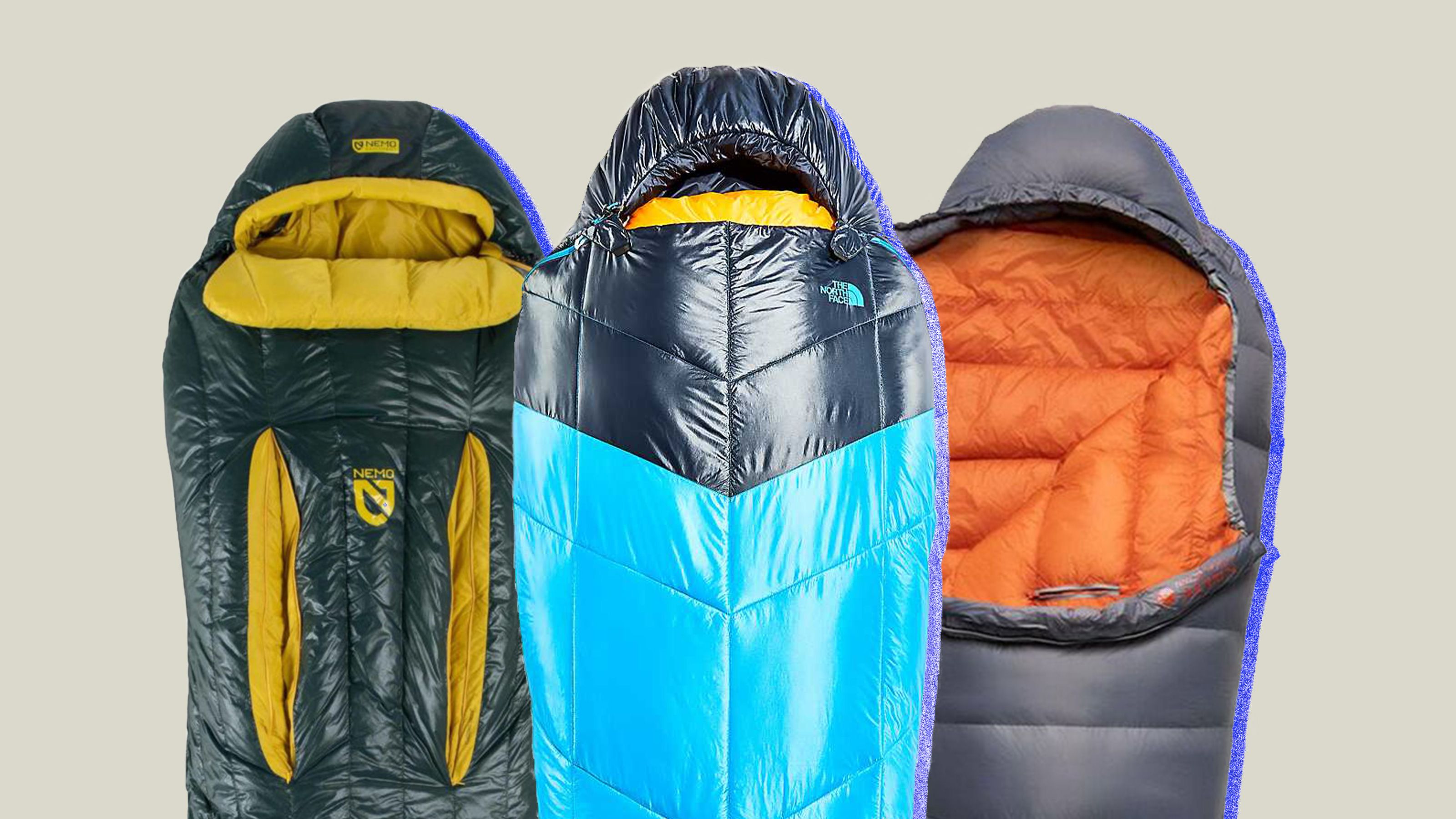 Costoffs Single Sleeping Bag for Adult 3 Seasons Camping Envelope Sleeping Bag Rectangular Sleeping Bags With Zipper Carry Bag 