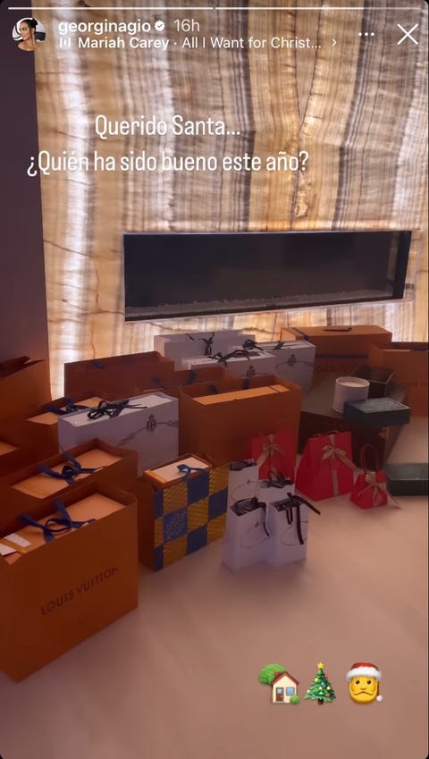 georgina rodriguez christmas gifts