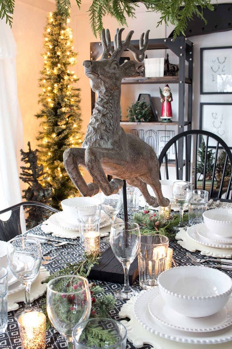 reindeer christmas table decorations