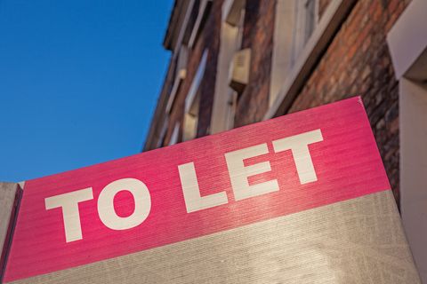 Renting house, To Let sign