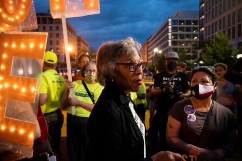 good trouble candlelight vigil for democracy