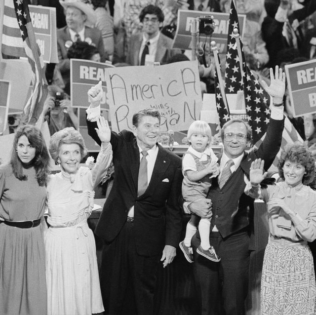 Ronald Reagan with Family at Convention