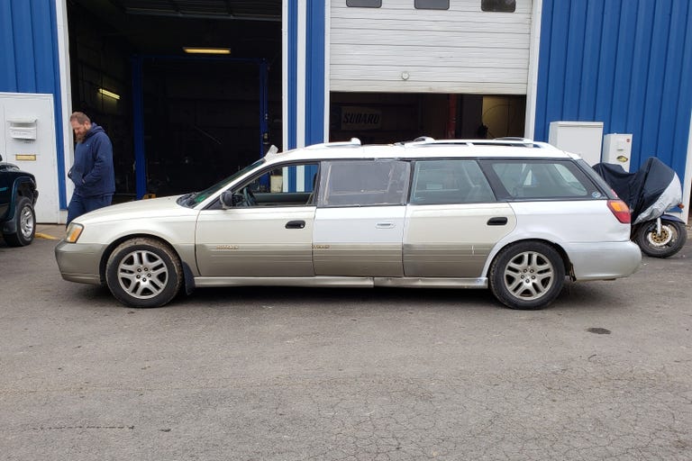 This Subaru Outback Bachelor-Party Limo Is Perfectly Absurd