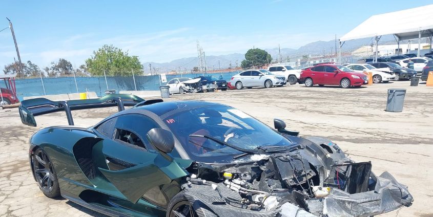 McLaren Senna in Viral Los Angeles Wreck Turns Up at Insurance Auction