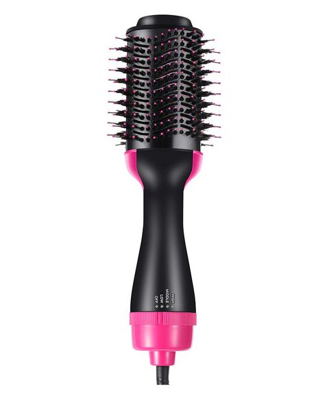Brush, Hair dryer, Pink, Comb, Microphone, Hair care, Audio equipment, Hair accessory, 