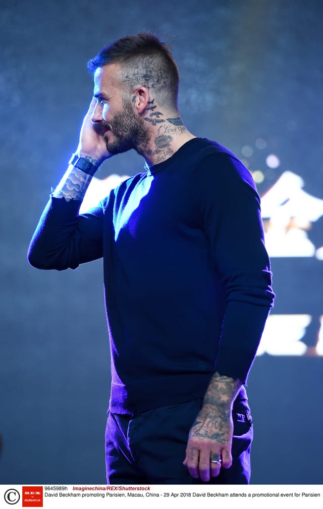 Seemingly Out Of Space, David Beckham Reveals Space-Age Tattoo On His Head