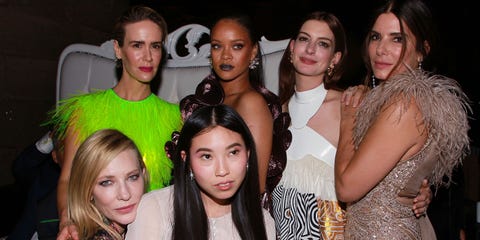 Rihanna Anne Hathaway And The Oceans 8 Cast Celebrate