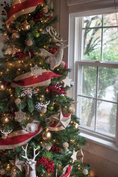 How To Put Ribbon On A Christmas Tree Ideas For Ribbon Decor On