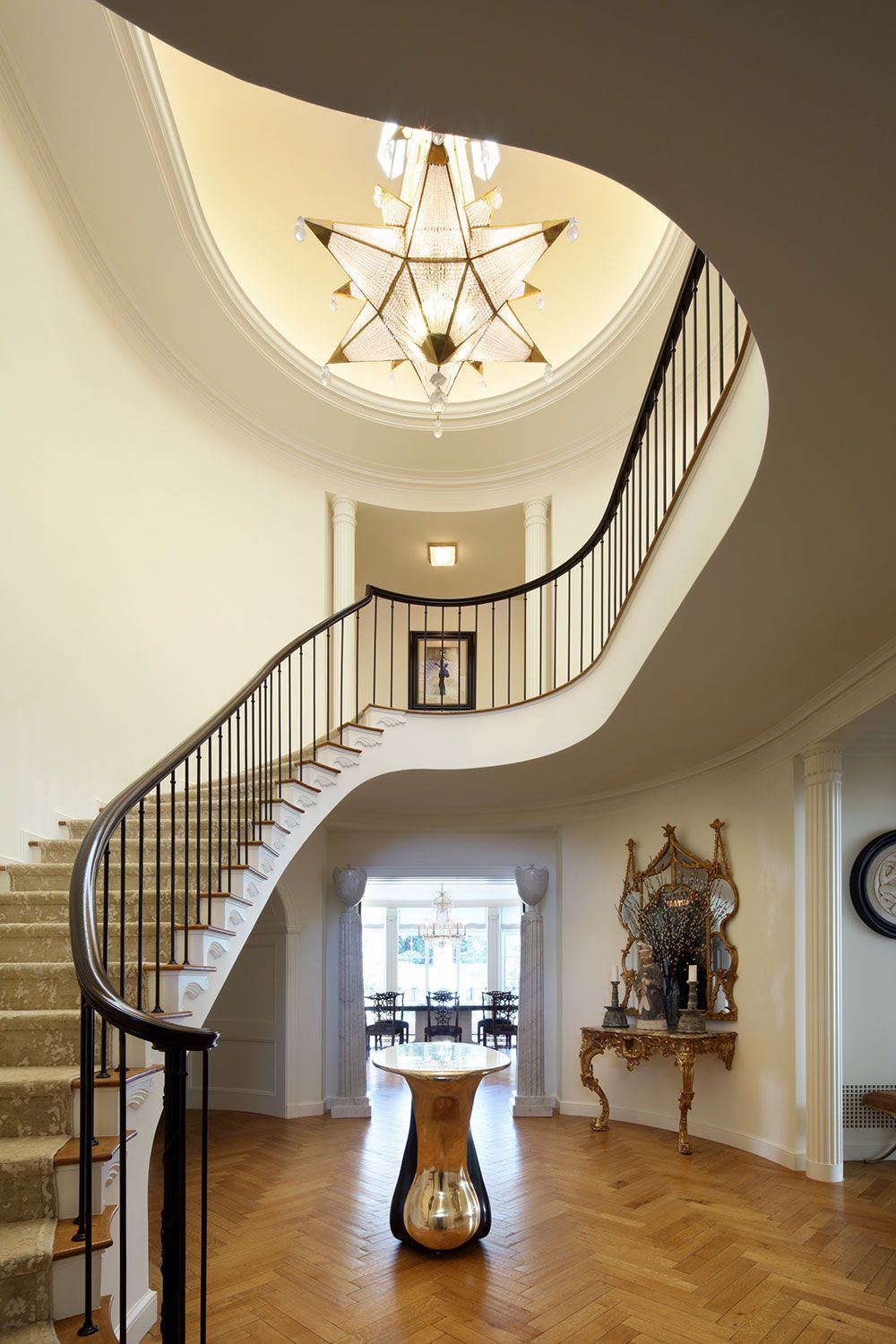 contemporary entryway chandeliers