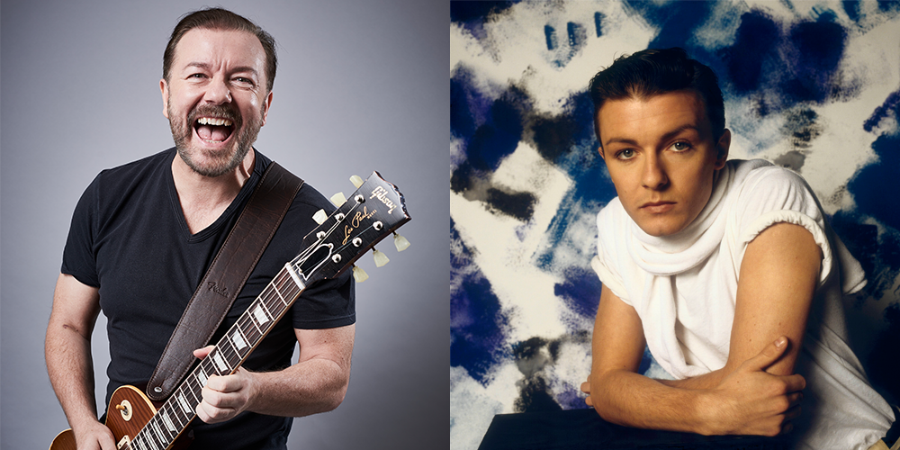 How Ricky Gervais's Pop Star Past Explains the Spiralling Quality of