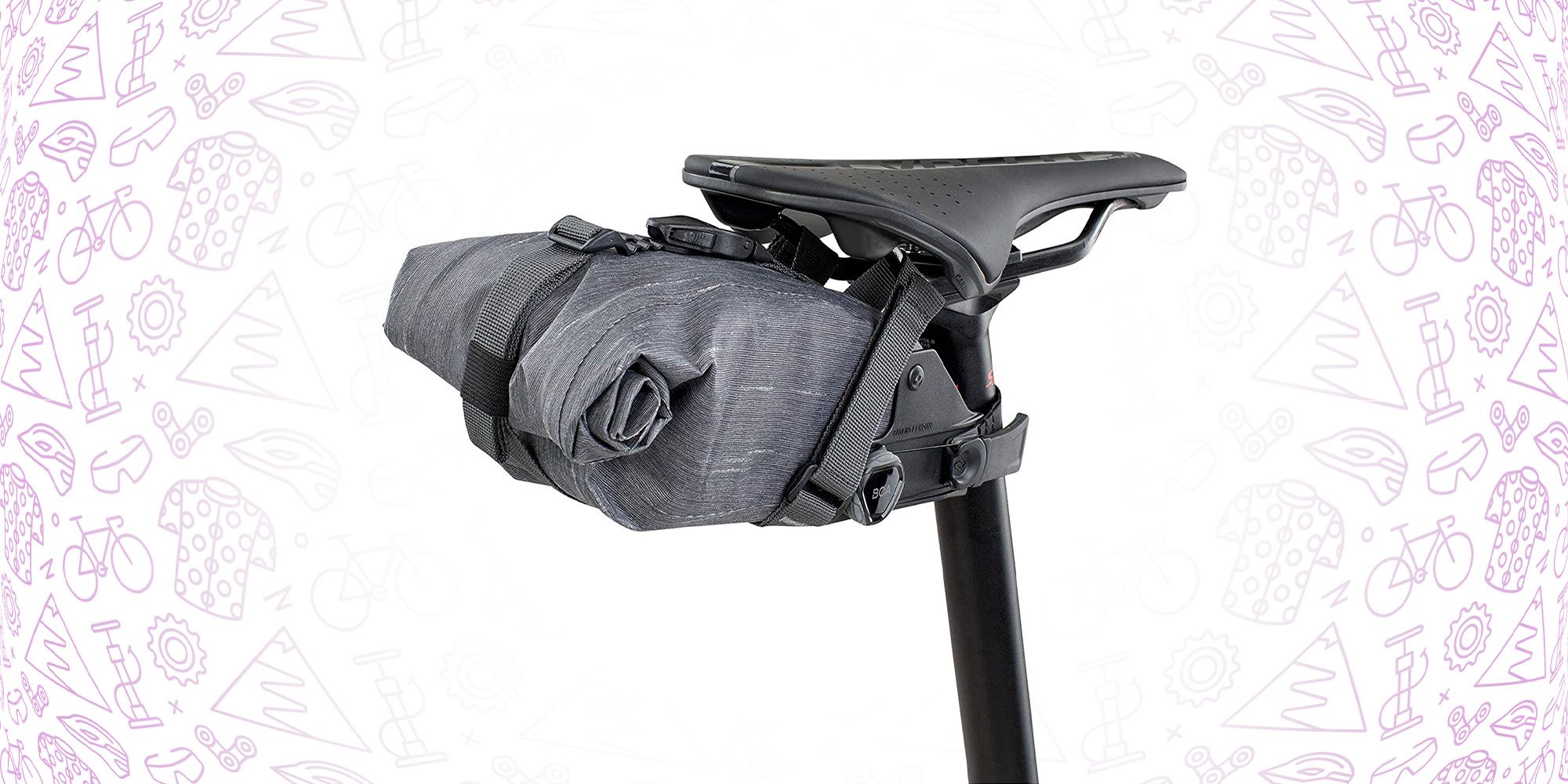 VKYSINKO Ultralight Bike Saddle Bag Bicycle Seat Bag Waterproof Reflective Material Multi-Layer Storage for Road Bike 