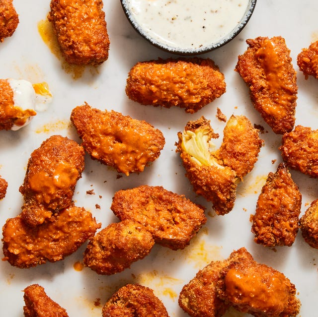 fried buffalo artichoke hearts