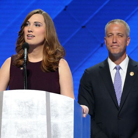 sarah mcbride at the democratic national convention in 2016