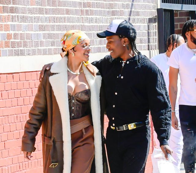 Rihanna & A$AP Rocky Show PDA in NYC While Filming a Music Video