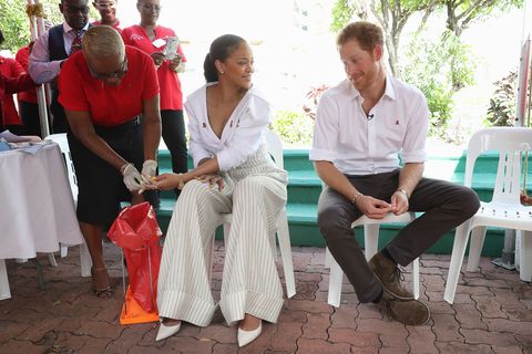 Rihanna and Prince Harry in Barbados