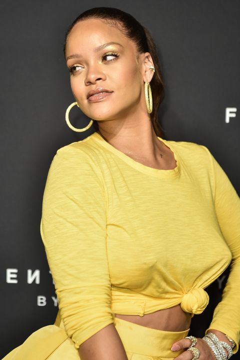Rihanna Basically Dressed Like The Sun At Her Fenty Beauty Launch