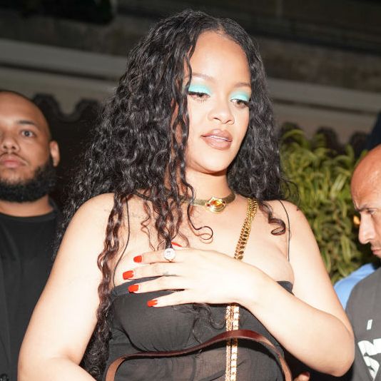 Rihanna Wears Sheer Strapless Dress On Date With A$AP Rocky