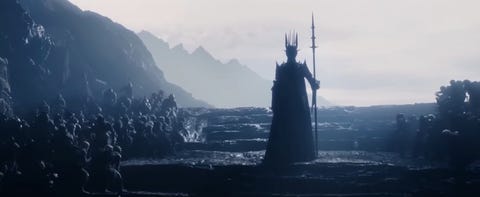 sauron en el señor de los anillos los anillos del poder