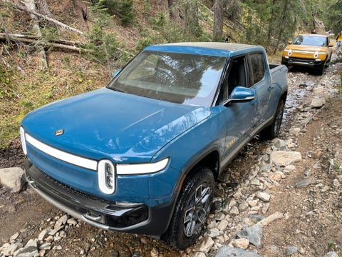 electric truck rivian grill