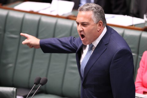 treasurer joe hockey during question time in the house of representative at parliament house in canberra on tuesday, dec 10, 2013 aap imagestefan postles no archiving