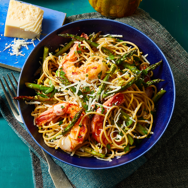 roasted shrimp and asparagus pasta recipe