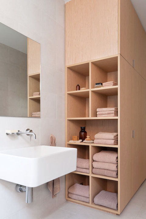 28 Stylish Bathroom Shelf Ideas The Most Clever Storage Solutions - Bathroom Open Storage Ideas