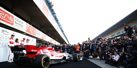 f1 winter testing in barcelona   day one