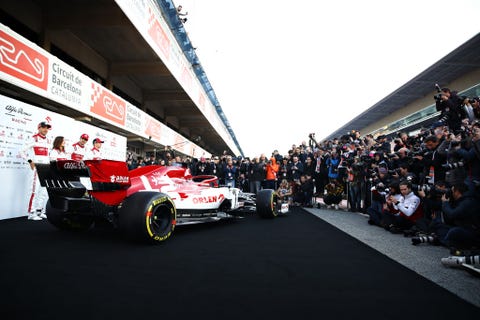 f1 winter testing in barcelona   day one