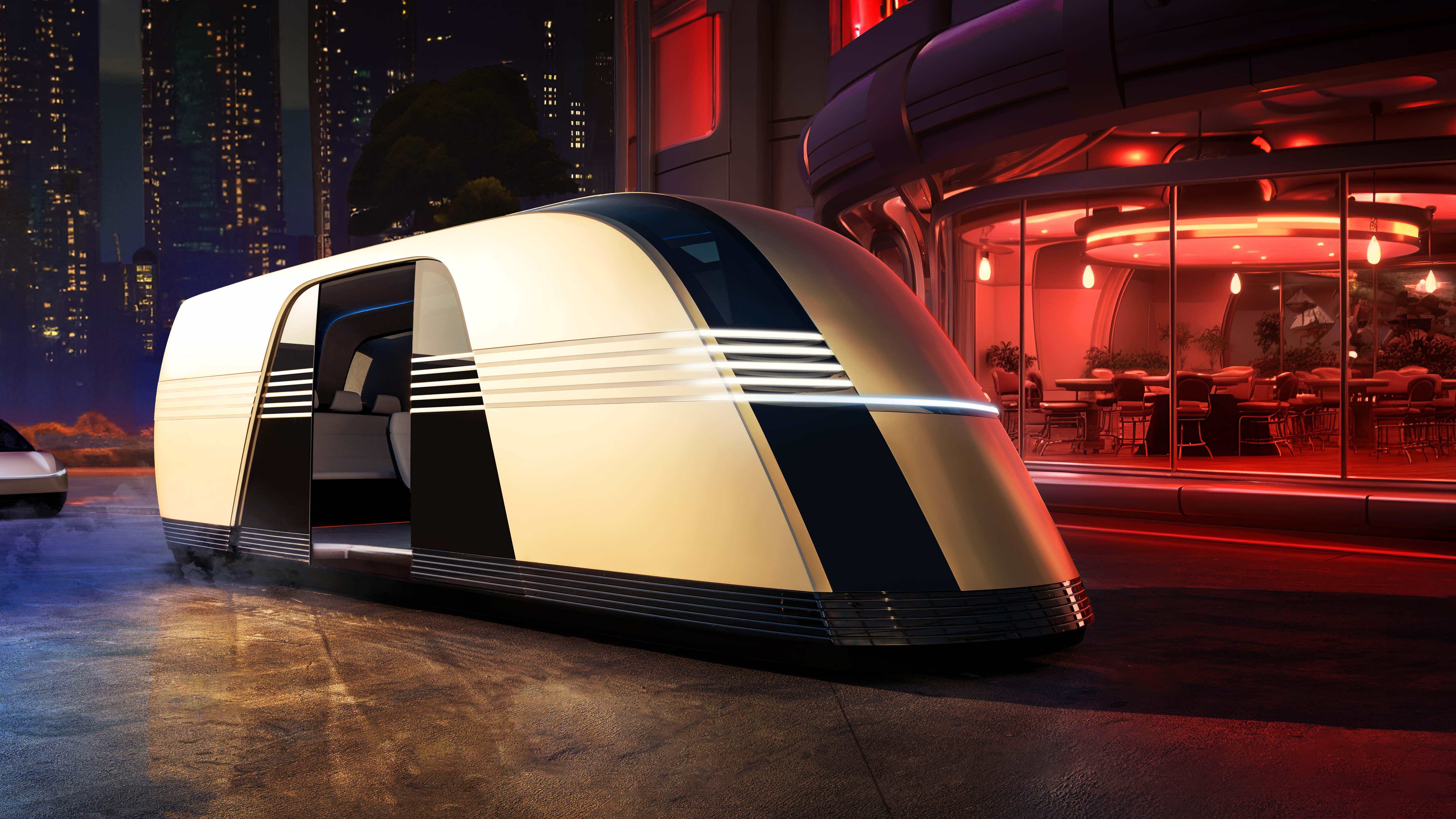 The Tesla Robovan Is Elon Musk's Vision of Group Transport for the Future