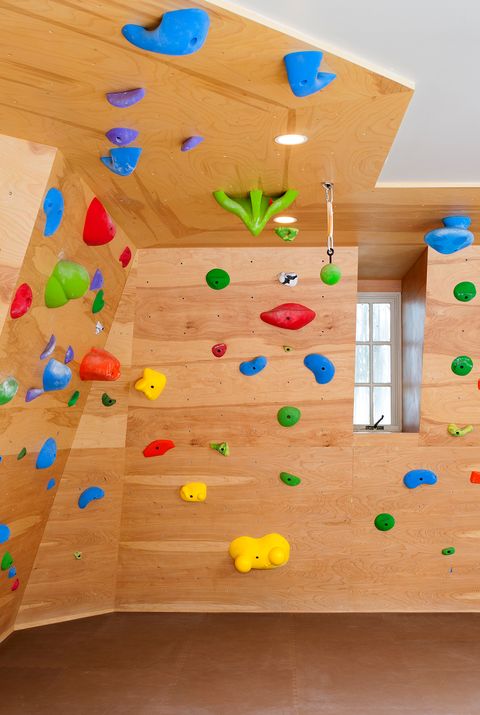 home gym ideas rock climbing wall