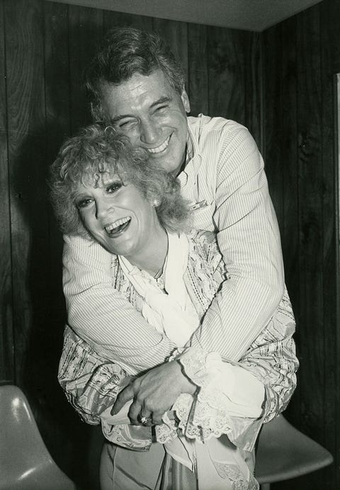 rock hudson visits with dusty springfield backstage
