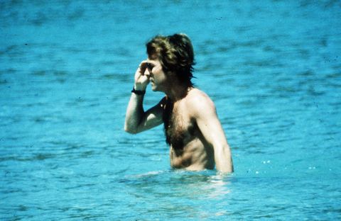 Roddy Llewellyn Swims with Princess Margaret in Mustique