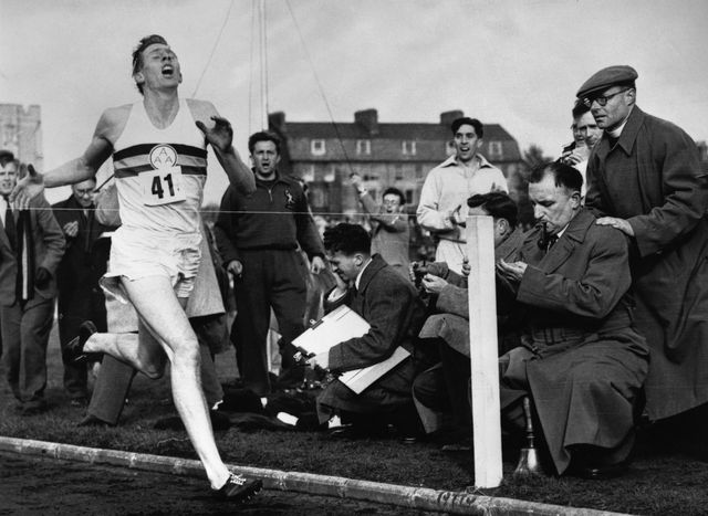 roger bannister runs mile in record speed
