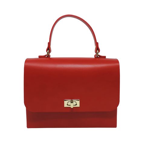Handbag, Bag, Red, Fashion accessory, Product, Leather, Shoulder bag, Material property, Luggage and bags, Coquelicot, 