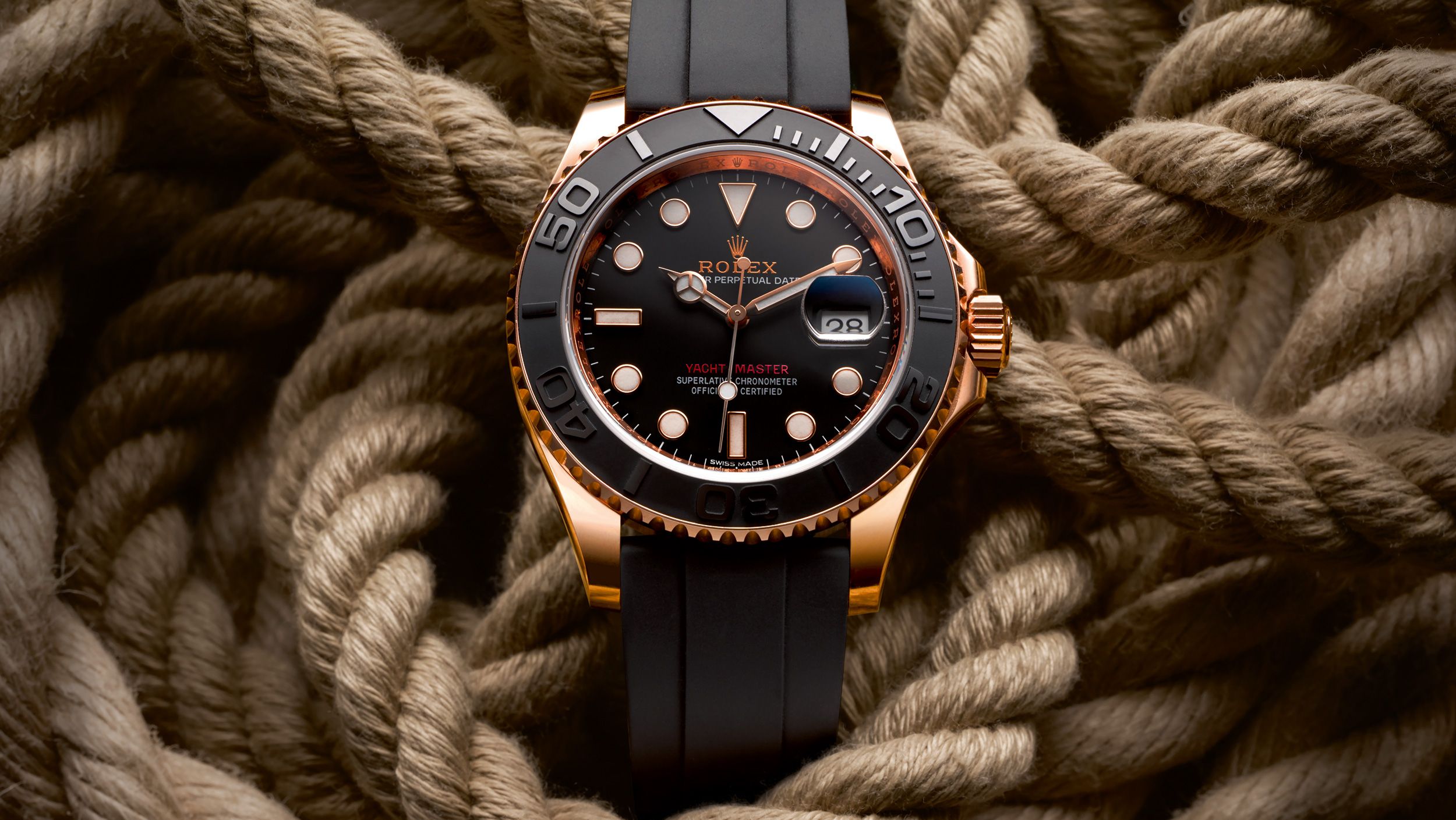 rolex yacht master 40 gold