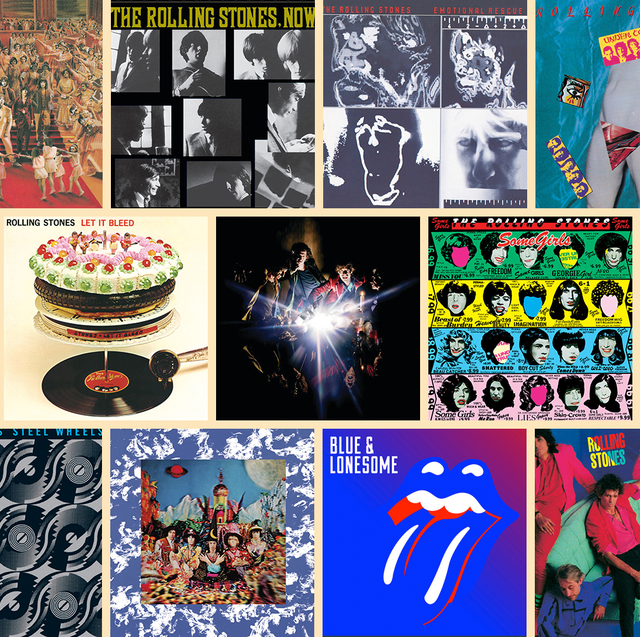 Rolling Stones Album Covers Collage