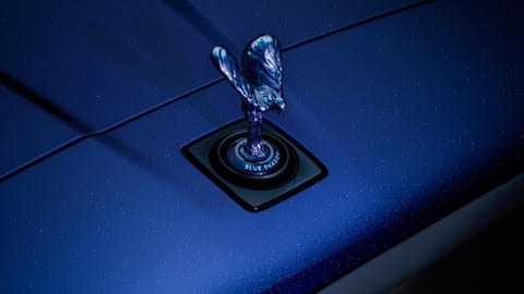 Distintivo Rolls Royce Black Cullinan Blue Shade