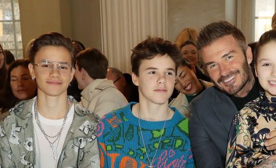 Dukungan Keluarga Beckham untuk Runway Victoria Beckham London Fashion Week
