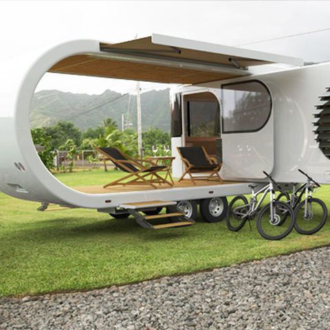 Vehicle, Travel trailer, RV, Landscape, House, Machine, 