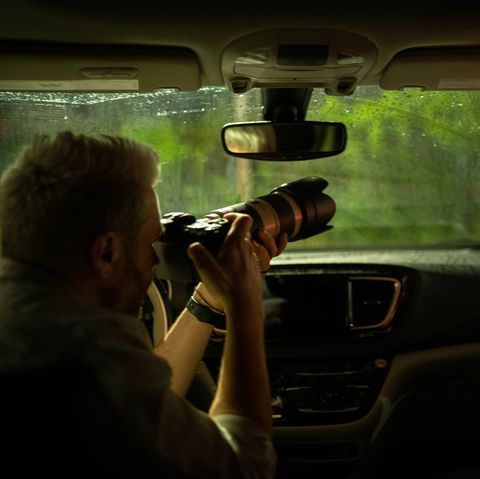 photographer working on sting operation